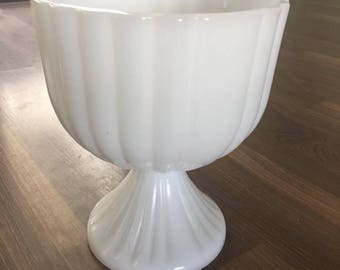 Milk Glass Candy Dish - Milk Glass - Pedestal Candy Dish - Candy Dish - Vintage Milk Glass - Milk Glass Dish - Vintage - Vintage Candy Dish