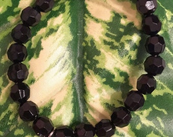 Black Beaded Turtle Bracelet
