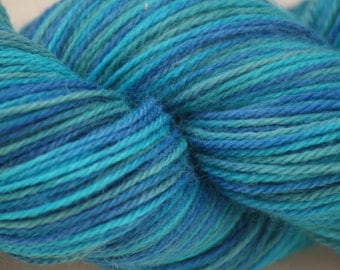 Wool/Nylon Sock Yarn Hand-painted "Serenity"