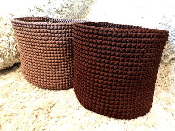 Storage basket – large basket – laundry hamper – laundry basket - laundry bag – crochet basket – bathroom basket – housewarming gift