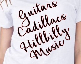 guitars and cadillacs shirt