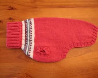 Knitted Dog Sweater - Knitted Dog Jumper - Handmade Dog Sweater - Dog Sweater - Dog Walking Sweater