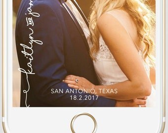 Wedding custom Snapchat geofilter, engagement snapchat geofilter, on-demand geo filter