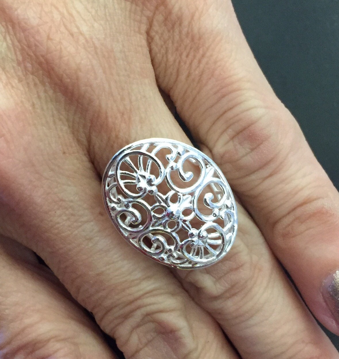 Sterling silver 925 Charleston Gate Jewelry Ring 16 Broad