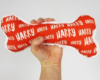 SMALL, Custom name, dog toy, personalized dog toy, custom dog name, custom dog toy, personalized dog accessory, puppy gift, bone dog toy