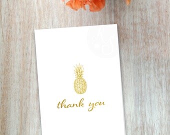 Pineapple thank you | Etsy
