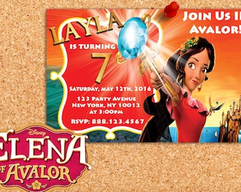 Custom Elena Of Avalor Invitation