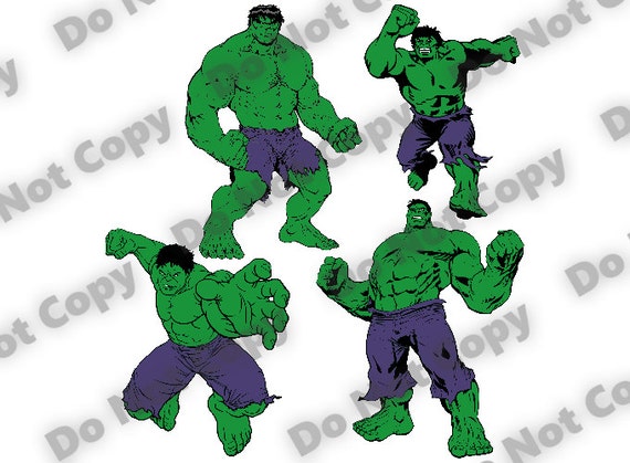 Download The HULK SVG 4 Pack Bundle!!! HQ Layered Colors Cutting ...