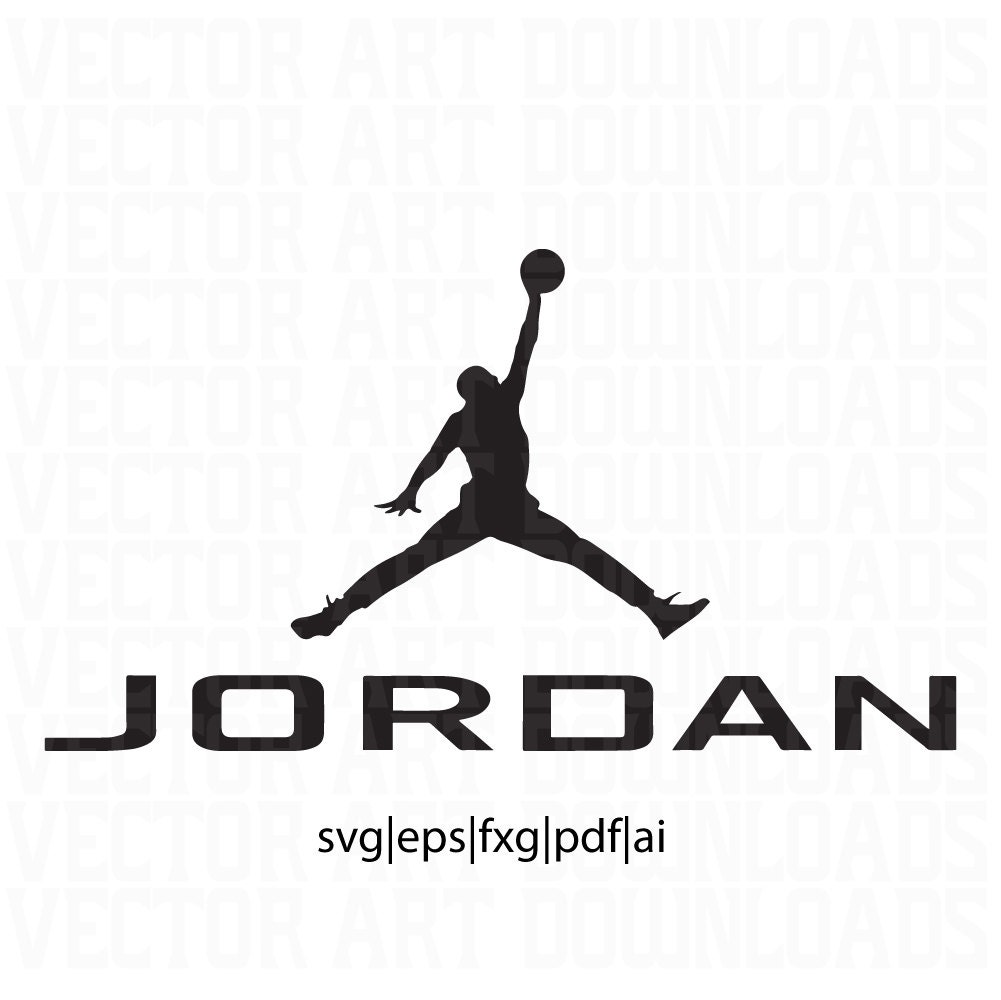 Jordan Inspired Logo Vector Art svg dxf fxg eps pdf ai format