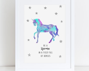 It's just an image of Transformative Be a Unicorn in a Field of Horses Free Printable It is a picture of Transformative Be a Unicorn in a Field of Horses Free Printable