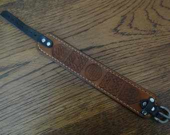 Stamped Leather Bracelet