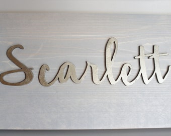nursery name sign, nursery decor, custom name sign, kids personalized name signs, baby shower gift, baby name sign, kids name sign