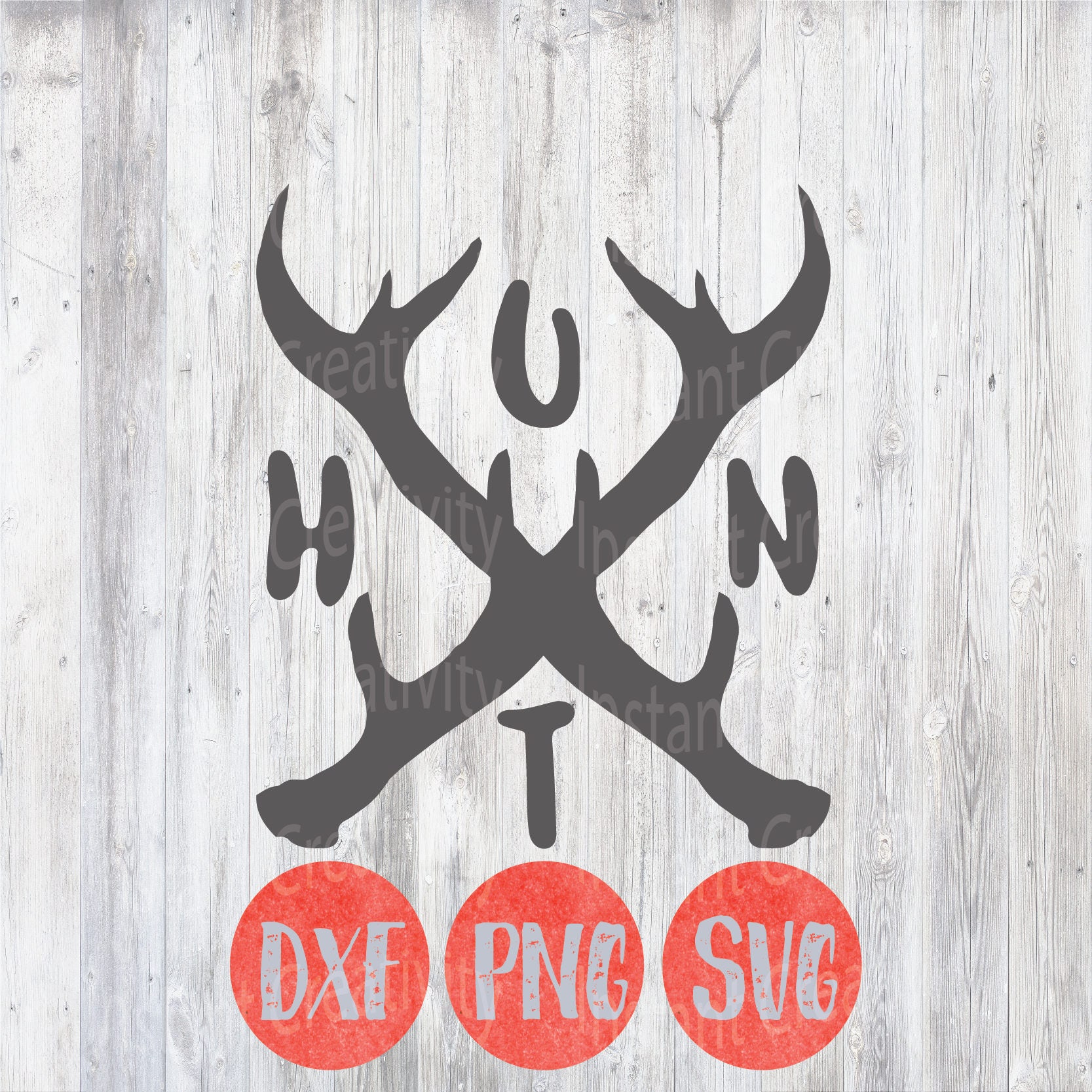 Download Hunting Svg Rustic Deer Antler Vinyl Cut File Designs Home