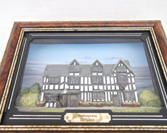 Hand Painted Miniature 'Shakespeares Birthplace'