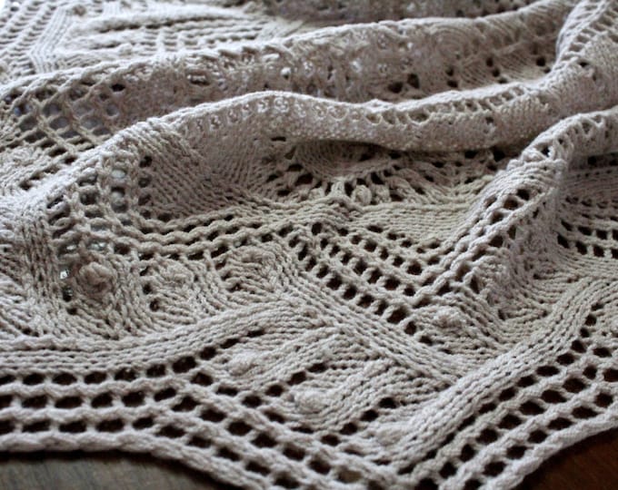Knitted scarf shawl, knit shawl, knit wrap, beige shawl, knitted scarf, shawl of wool, knit scarf, delicate shawl, crochet shawl