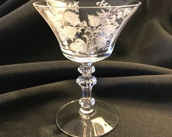 Lot Rare De 6 Verres à Cordiaux Franciscan - Motif Ondine - Style Mid-century - Occasion