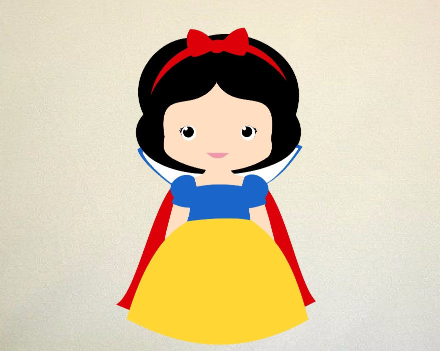 Snow white SVG Clipart Cut Files Silhouette Cameo Svg for