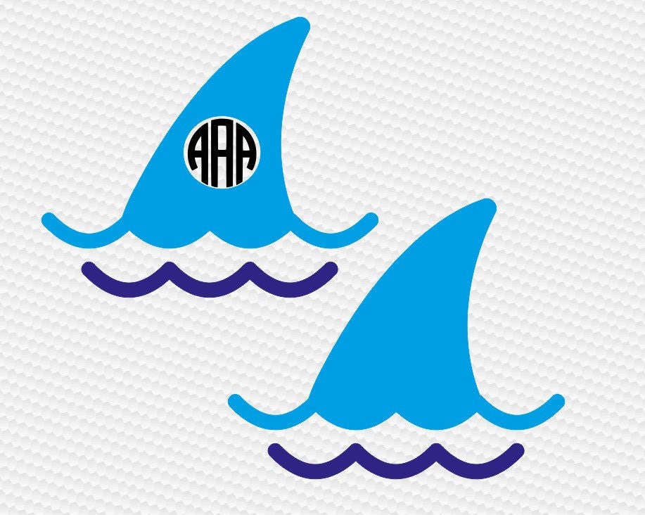 Download shark monogram SVG Clipart Cut Files Silhouette Cameo Svg ...