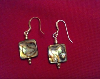 Iridescent Shell Earrings