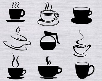 Download Coffee mug cup Svg DIY decal Wall sticker Coffee lover Cut ...