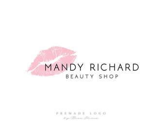 Kiss Logo Premade Logo Design Lips Logo Lipstick Logo