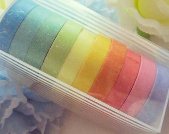 Rainbow Washi Tape Set Stationery Masking Deco Tape
