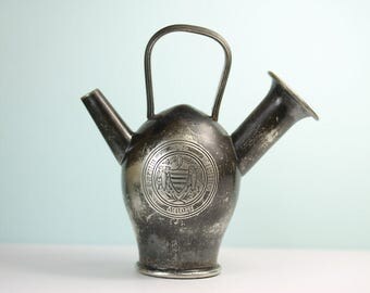 Antique oil lamp, primitive lighting, Betty lamp, collectible early oil lamp, PetesNeatOldStuff, early lighting, whale oil lamp, grease lamp