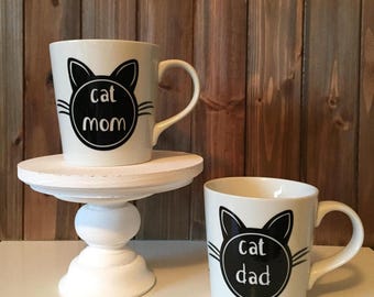 Cat Mom and Cat Dad Mug