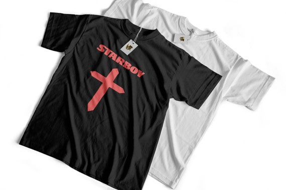 The Weeknd Starboy Cross Tee Starboy T-Shirt Star Boy