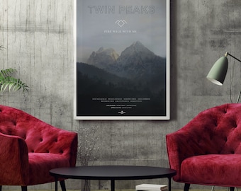 Twin Peaks TV Poster Art Print, TV Poster, Wall Art, Twin Peaks Poster, David Lynch Poster