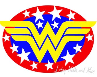 SVG PNG Jpg file Wonder Woman Super Hero clipart cut file for Silhouette Cricut crafters, I love you sign for DIY t-shirt decal print & cut