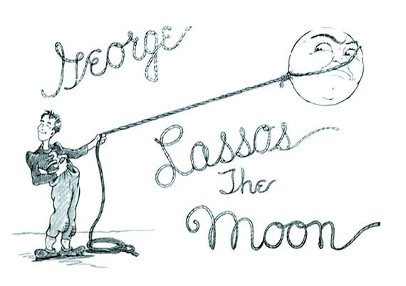 George Lassos The Moon A5 print