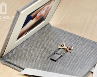 USB case with 16gb or 32 gb usb stick - USB Packaging - USB box - Wedding Photography Packaging - Handmade