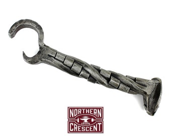 Railroad Spike Bottle Opener B23 6th anniversary iron gift, craft beer, train collector, unique gift for her, gift for him, birthday present