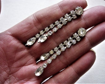 Beautiful Vintage Rhinestone Earrings
