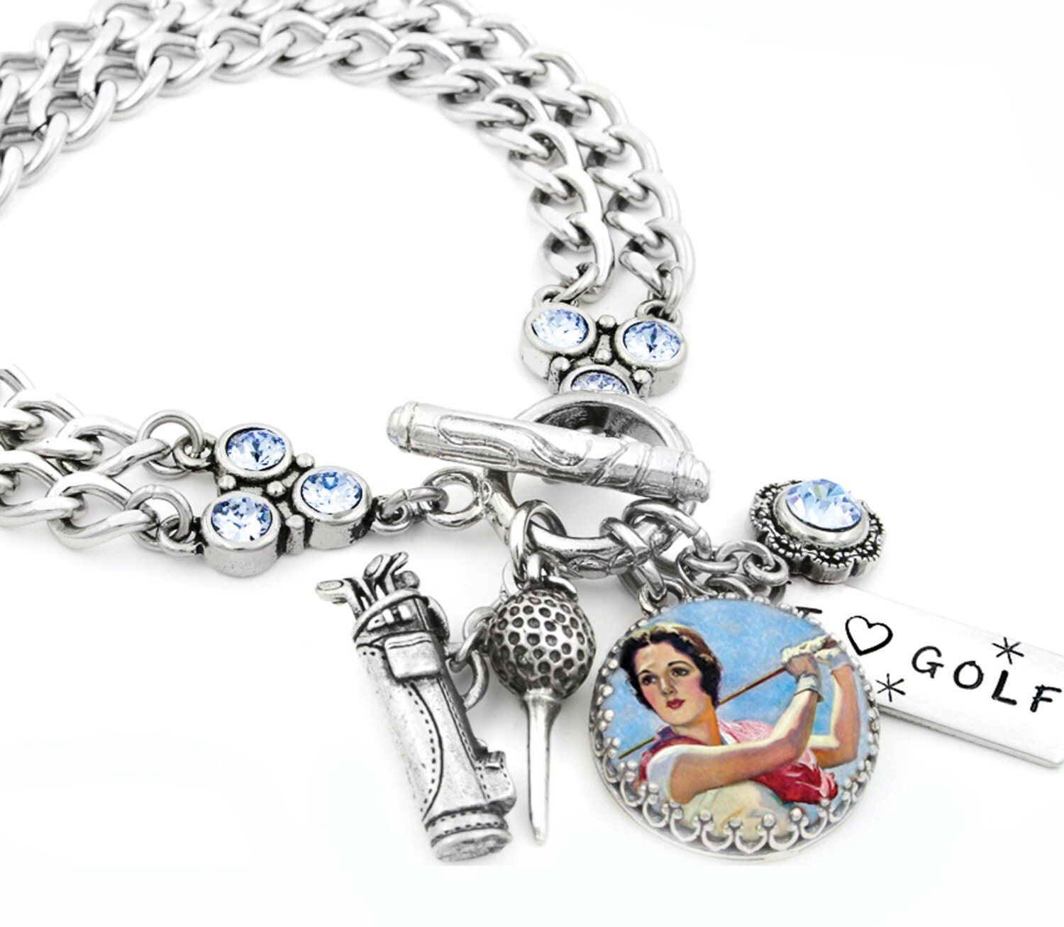 Golf Bracelet Golfing Jewelry Women's Golf Gifts Golf