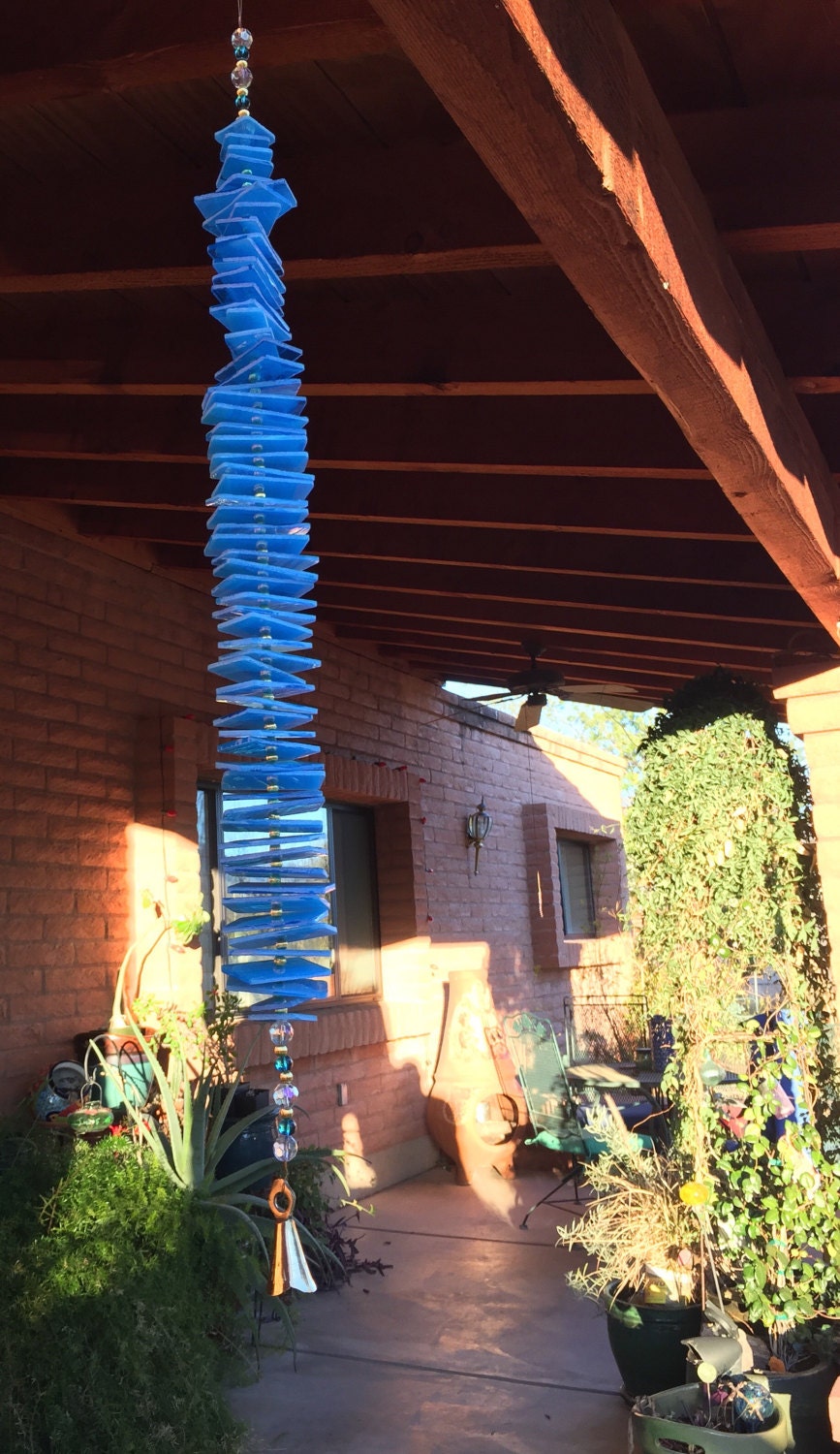 Made to Order Chime Rain Chain Stained Glass