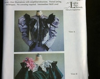 Ladies 1890 Edwardian Bodice Blouse Ballgown Sewing Pattern , LM#103