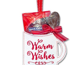 Warm Wishes Gift Card & Treat Holders 'In the Hoop' Embroidery Machine Design Set