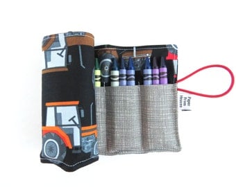 Crayon Roll - Tractor