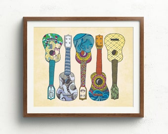 Ukulele art | Etsy