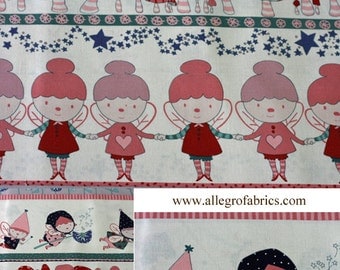 HTF OOP 21 inches Pocket Pixie Alexander Henry Fabric BlueBerry Fairy Fairies Stripe