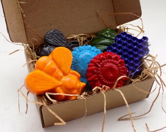 CRAYONS, Save the Bees Soy Crayons, Natural Eco Friendly Handmade SOY CRAYONS, Gift for Kids, Kids Gift, Kids Craft, Party Favor, Birthday