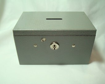 BUDDY PRODUCTS 1970s Metal Cash Box Bank Box.