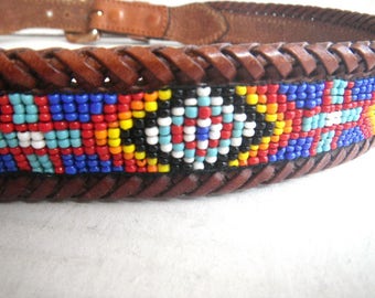 Indian beaded belt | Etsy