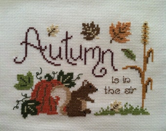 IT'S HARVEST TIME Cross Stitch Pattern Autumn Fall