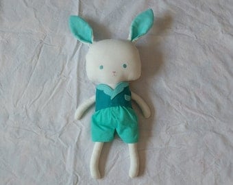 grey bunny plush toy