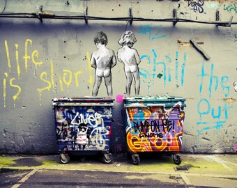 Banksy Art Print - Life is Short - Multiple Paper Sizes