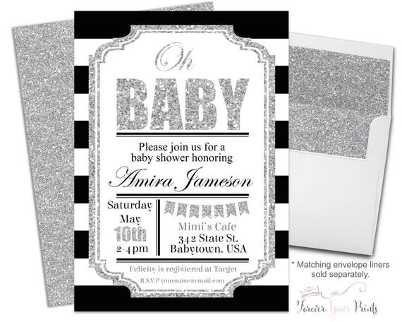 Oh Baby Invitation - Oh Baby Invite - Baby Shower Invitation Boy - Baby Boy Invitation - Baby Boy Invite - Baby Sprinkle Invitations Il_570xn