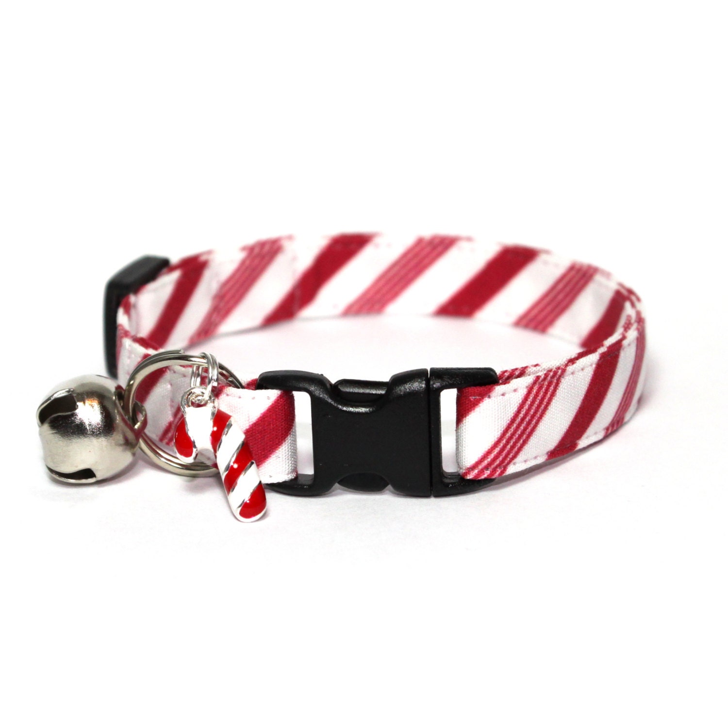 Candycane Christmas Cat Collar